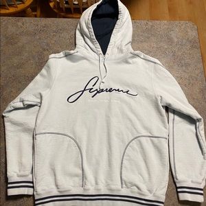 Supreme Contrast Embroidered Sweatshirt - Large